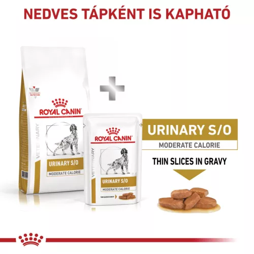 Royal Canin Veterinary Urinary s/o mc alacsony kalória száraz kutyaeledel húgykő 6,5kg