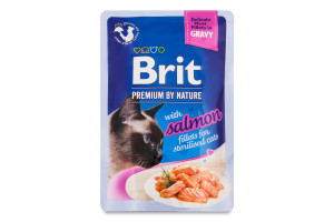BRIT Care tasak ivartalanított macskáknak nedves eledel zselében 24x85g