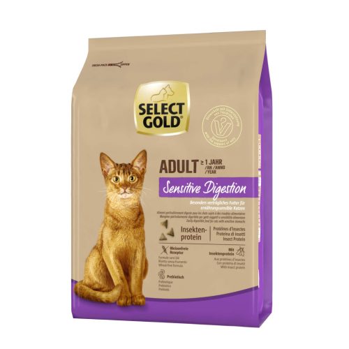 Select Gold Sensitive száraz macskaeledel rovar 2,5kg