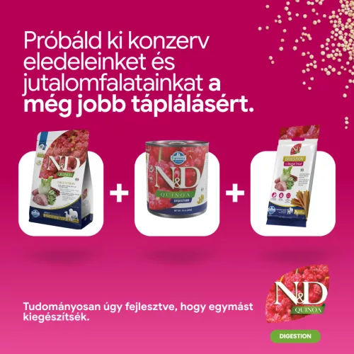 N&D Quinoa Digestion száraz kutyaeledel bárány 7kg
