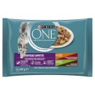 Purina One Difficult Appetite macska tasak MP csirke&pulyka 4x85g