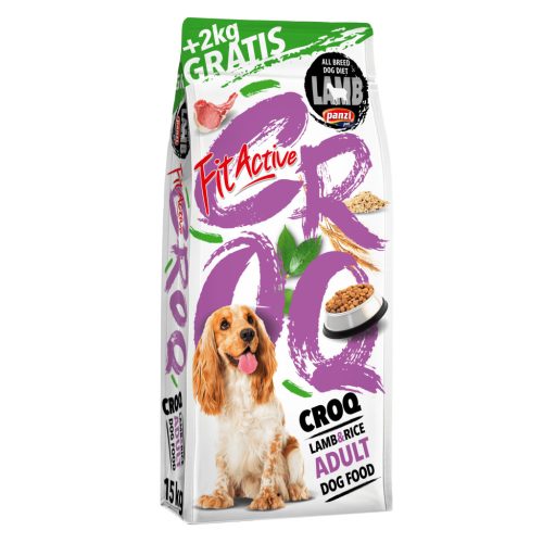 FitActive Croq száraz kutyaeledel bárány&rizs 15+2kg