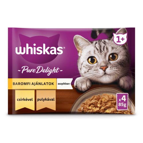 Whiskas Casserole macska tasak MP szárnyas 4x85g