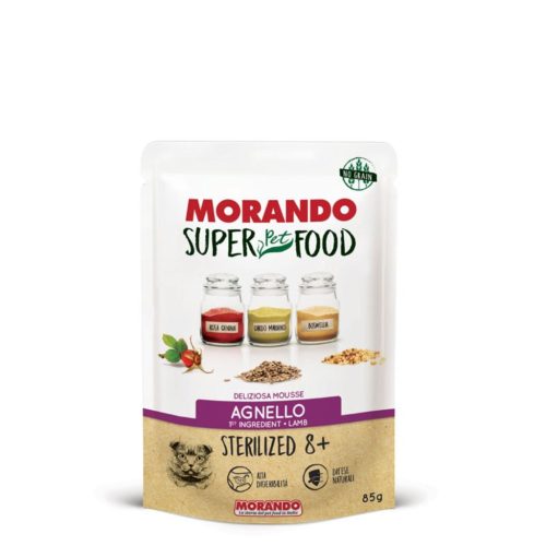 Morando Super Pet Food macska tasak adult steril 8+ bárány 24x85g