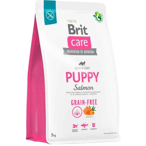 Brit Care Grain-Free száraz kutyaeledel puppy lazac&burgonya 3kg