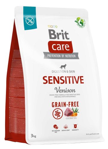 Brit Care Grain-Free száraz kutyaeledel sensitive szarvas 3kg