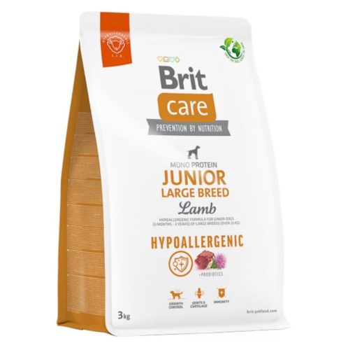 Brit Care Hypoallergenic Large Breed száraz kutyaeledel junior bárány 3kg