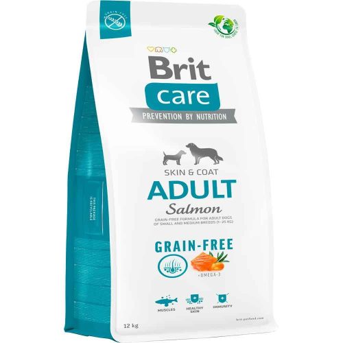 Brit Care Grain-Free száraz kutyaeledel adult lazac&burgonya 12kg