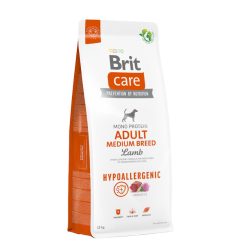   Brit Care Hypoallergenic Medium Breed száraz kutyaeledel adult bárány 12kg