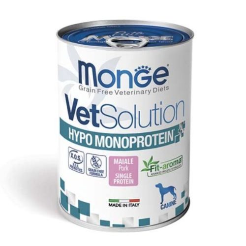 MONGE Vet kutya konzerv hipoallergén sertés 12x400g