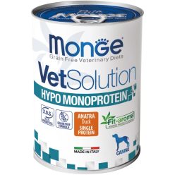 MONGE Vet kutya konzerv hipoallergén kacsa 12x400g