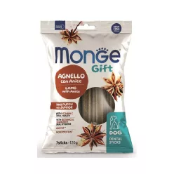 MONGE Gift Dental puppy mini bárány 120g
