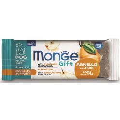   MONGE Gift Fruits Bars kutya jutalomfalat mobility bárány&körte 100g