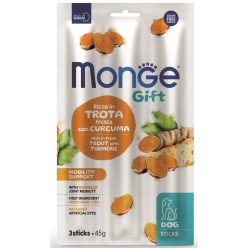   MONGE Gift Stick mobility kutya jutalomfalat pisztráng&kurkuma 45g