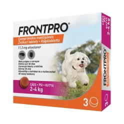  FRONTPRO® rágótabletta kutyáknak bolhák és kullancsok ellen (2–4 kg) 3db