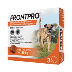   FRONTPRO® rágótabletta kutyáknak bolhák és kullancsok ellen (>4–10 kg) 3db