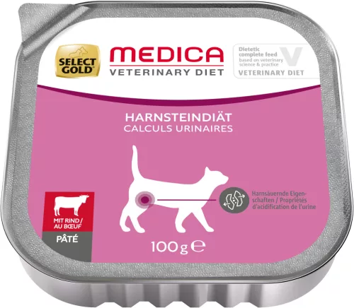 Select Gold Medica macska tálka húgykő ellen marha 16x100g