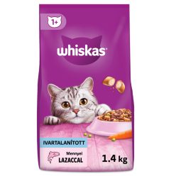 Whiskas adult száraz macskaeledel steril lazac 1,4kg