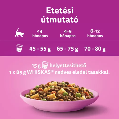 Whiskas junior száraz macskaeledel csirke 1,4kg