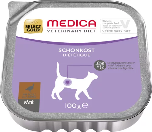 Select Gold Medica macska tálka emésztés pulyka 16x100g