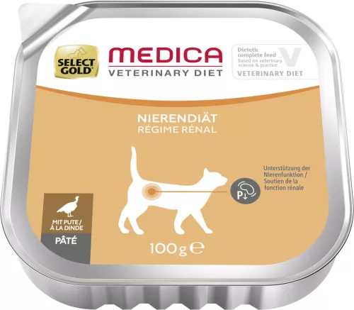 Select Gold Medica macska tálka vesekímélő pulyka 16x100g