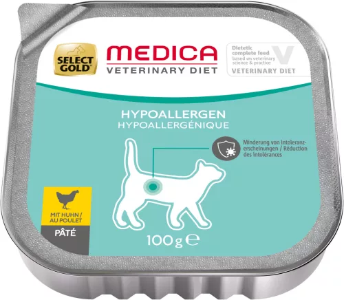 Select Gold Medica macska tálka hipoallergén csirke 16x100g