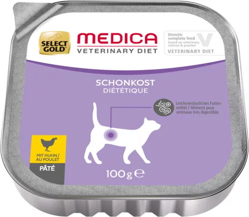 Select Gold Medica macska tálka emésztés csirke 16x100g