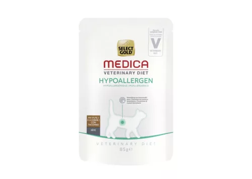 Select Gold Medica macska tasak hipoallergén pulyka 24x85g