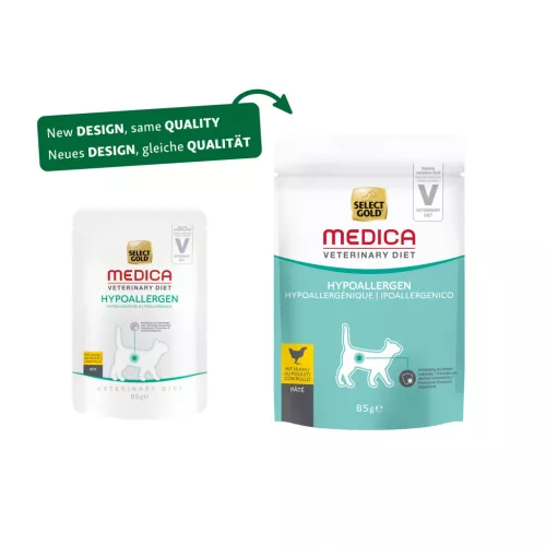 Select Gold Medica macska tasak hipoallergén csirke 24x85g