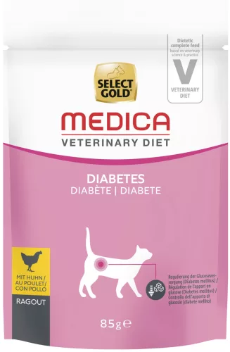 Select Gold Medica macska tasak diabétesz csirke 24x85g