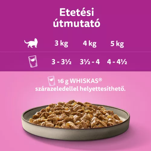 Whiskas Pure Delight macska tasak MP hal&hús 12x85g