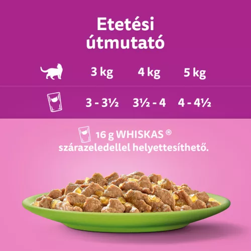 Whiskas macska tasak MP halas&húsos válogatás 40x85g