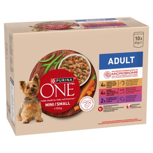 Purina One Mini kutya tasak MP adult vegyes szószos 10x85g