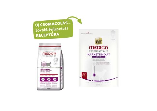 Select Gold Medica húgykő elleni száraz macskaeledel marha 300g