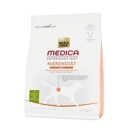 Select Gold Medica vesekímélő száraz kutyaeledel kacsa 2,5kg