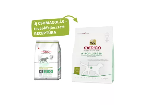 Select Gold Medica hipoallergén száraz kutyaeledel kacsa 2,5kg