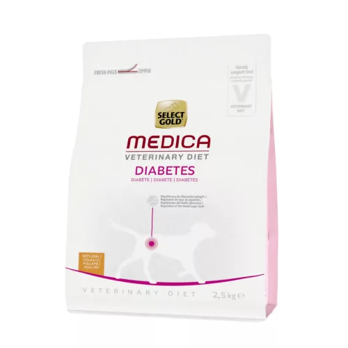 Select Gold Medica diabétesz száraz kutyaeledel baromfi 2,5kg