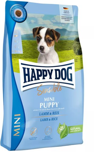 Happy Dog Supreme Sensible mini puppy száraz kutyaeledel bárány&rizs 800g