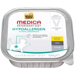   Select Gold Medica macska tálka kitten hipoallergén csirke 16x100g