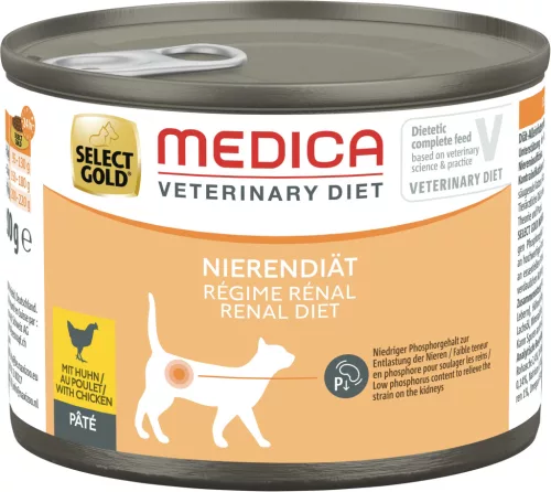 Select Gold Medica vesekímélő macska konzerv csirke 6x200g