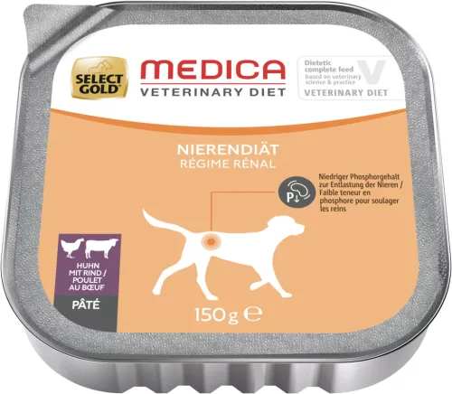 Select Gold Medica vesekímélő kutya tálka 10x150g