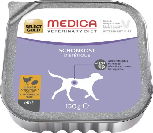 Select Gold Medica kímélő diétás kutya tálka csirke 10x150g