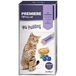 Premiere My Pudding macska jutalomfalat áfonya 6x15g