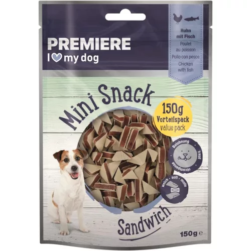 Premiere Mini Sandwich kutya jutalomfalat csirke&hal 150g