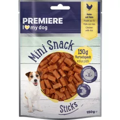 Premiere Mini Sticks kutya jutalomfalat csirke&hal 150g