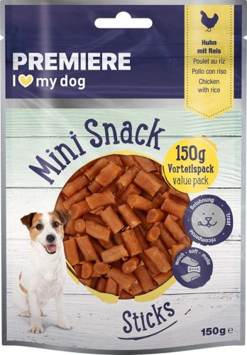 Premiere Mini Sticks kutya jutalomfalat csirke&hal 150g
