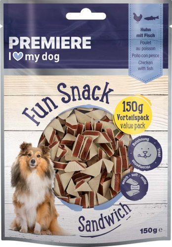 Premiere Meat Sandwich kutya jutalomfalat csirke&hal 150g