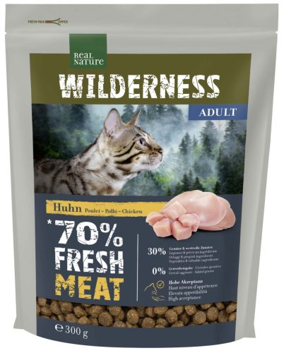 Real Nature Wilderness száraz macskaeledel adult csirke 300g