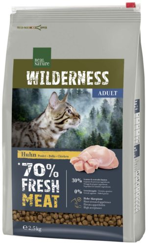 Real Nature Wilderness száraz macskaeledel adult csirke 2,5kg