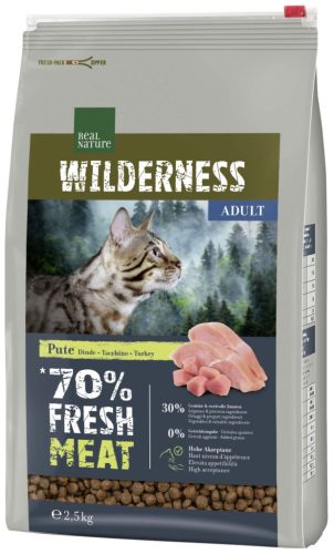 Real Nature Wilderness száraz macskaeledel adult pulyka 2,5kg